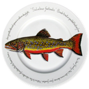 Brook Trout 30cm Flat Rimmed Plate
