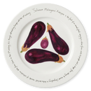 Aubergine 30cm Flat Rimmed Plate