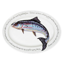 Salmon 39cm (15.4") Oval Plate