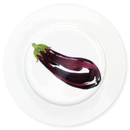 Aubergine 19cm Flat Rimmed Plate