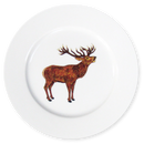Stag Roaring 19cm Flat Rimmed Plate