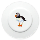 Puffin Standing 19cm Flat Rimmed Plate