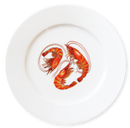 Shrimp & Prawn 19cm Flat Rimmed Plate