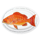 Red Snapper 39cm (15.4") Oval Plate