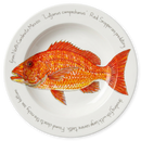 Red Snapper 30cm Deep Rimmed Plate
