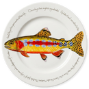 Golden Trout 30cm Deep Rimmed Plate