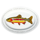 Golden Trout 39cm (15.4") Oval Plate