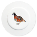 Richard Bramble | Bobwhite Quail 19cm Flat Rimmed Plate