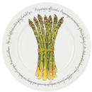 Asparagus 30cm Flat Rimmed Plate