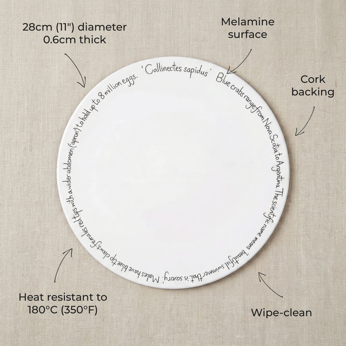 Spider Crab Tablemat in use