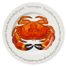 Crab 30cm Flat Rimmed Plate