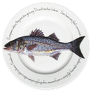 Sea Bass 30cm Flat Rimmed Plate