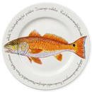 Red Drum 30cm Flat Rimmed Plate