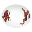 Hares 18cm Oval Bowl