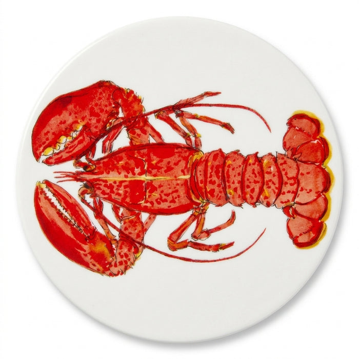 Crustacean Coaster Set of 6 in use