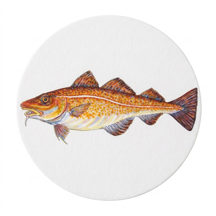 Sea Fish Coaster Set of 6 in use