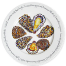 Oysters 30cm Flat Rimmed Plate