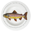Brown Trout 30cm Deep Rimmed Plate