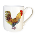 Cockerel & Hen Mug (medium straight sided)