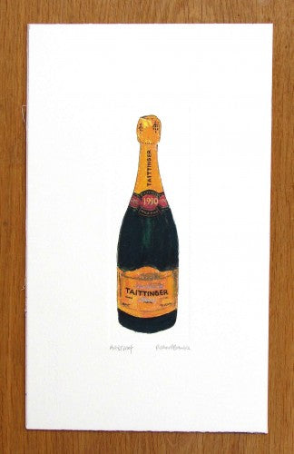Richard Bramble artist print Taittinger Champagne