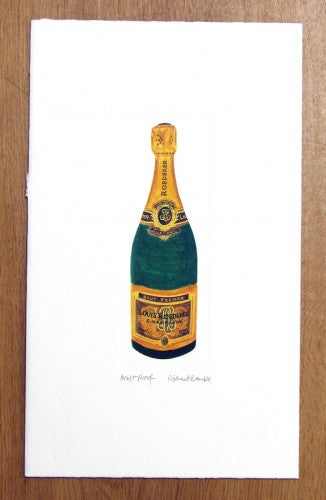 Richard Bramble artist print Louise Roederer Brut Premier Champagne
