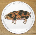Oxford Sandy Black Pig Tablemat