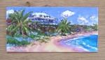 Delphi Club in the Bahamas, from the Beach, Greetings Card (printed to order)