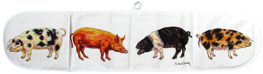 Pigs Oven Gloves folded other side by Richard Bramble