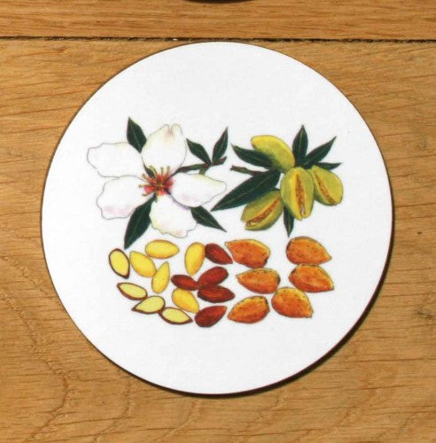 Almonds Coaster in use
