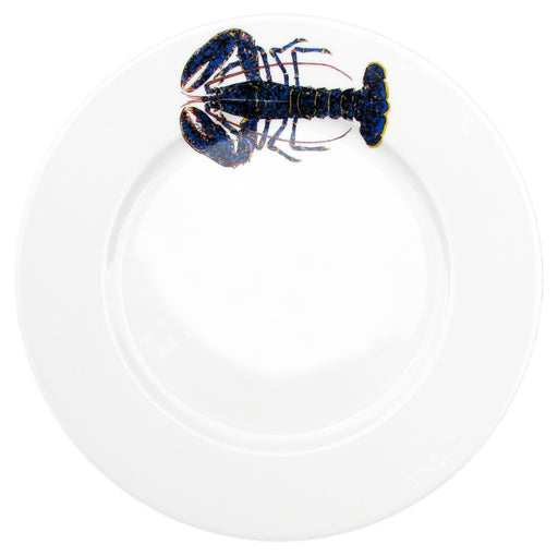 Richard Bramble Blue Lobster Motif 26cm Flat Rimmed Plate 