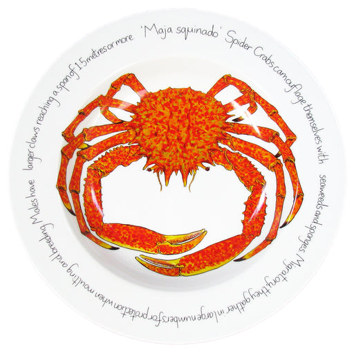 Spider Crab Deep Rimmed Bowl by Richard Bramble