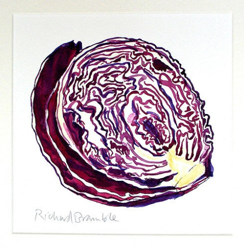 Red Cabbage Original Painting