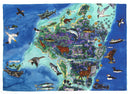 North Uist Map Tea Towel