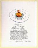 Gordon Ramsay Lobster Ravioli Recipe Artist Print by Richard Bramble