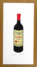Petrus bottle artist print
