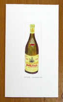 Pouilly-Fuissé Wine bottle artist print