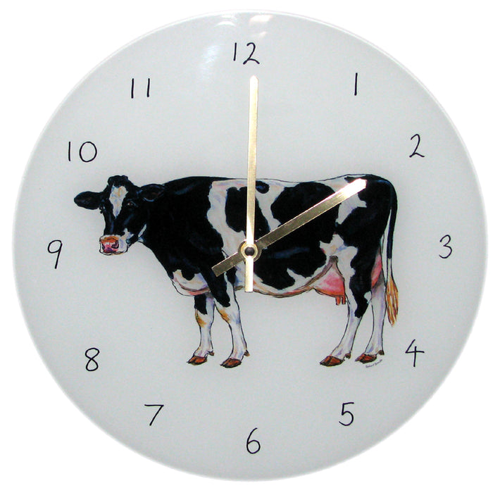 Holstein Friesian Cow Clock by Richard Bramble