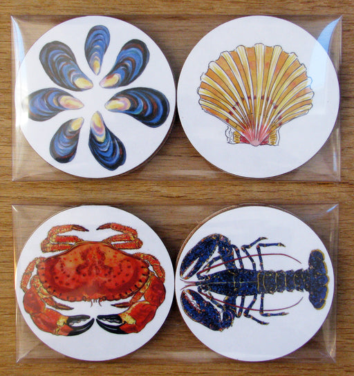 Richard Bramble Shellfish Gift Coaster Pack
