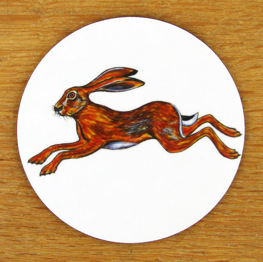 Hare Leaping Coaster by Richard Bramble