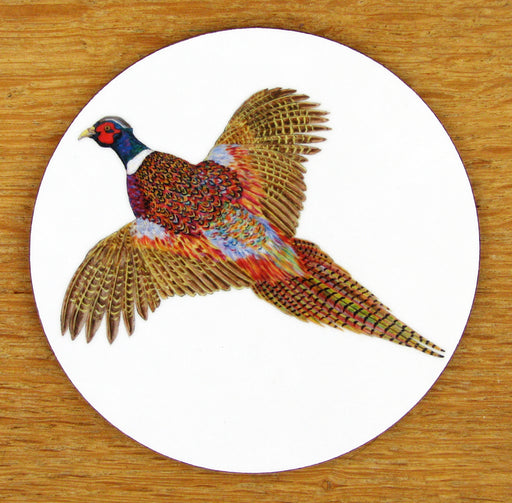 Ring Necked Pheasant Coaster by Richard Bramble