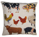 Farmyard Linen Cushion limited edition