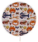 Shellfish Aga style linen hob pad