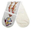 Sea Fish LINEN Oven Gloves
