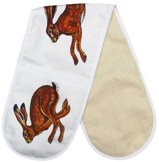 Hares oven glove by Richard Bramble