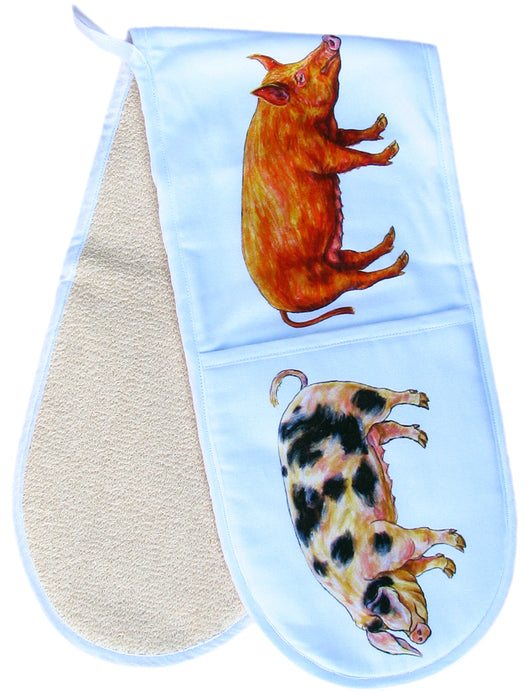 Pigs Cotton Oven Gloves