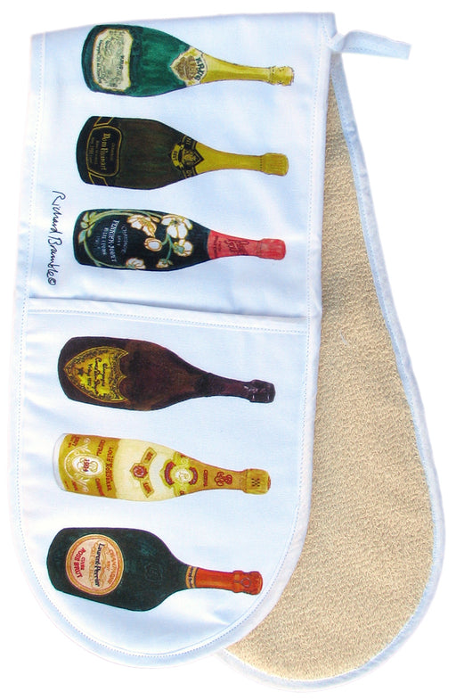 Wines Oven Gloves folded by Richard Bramble