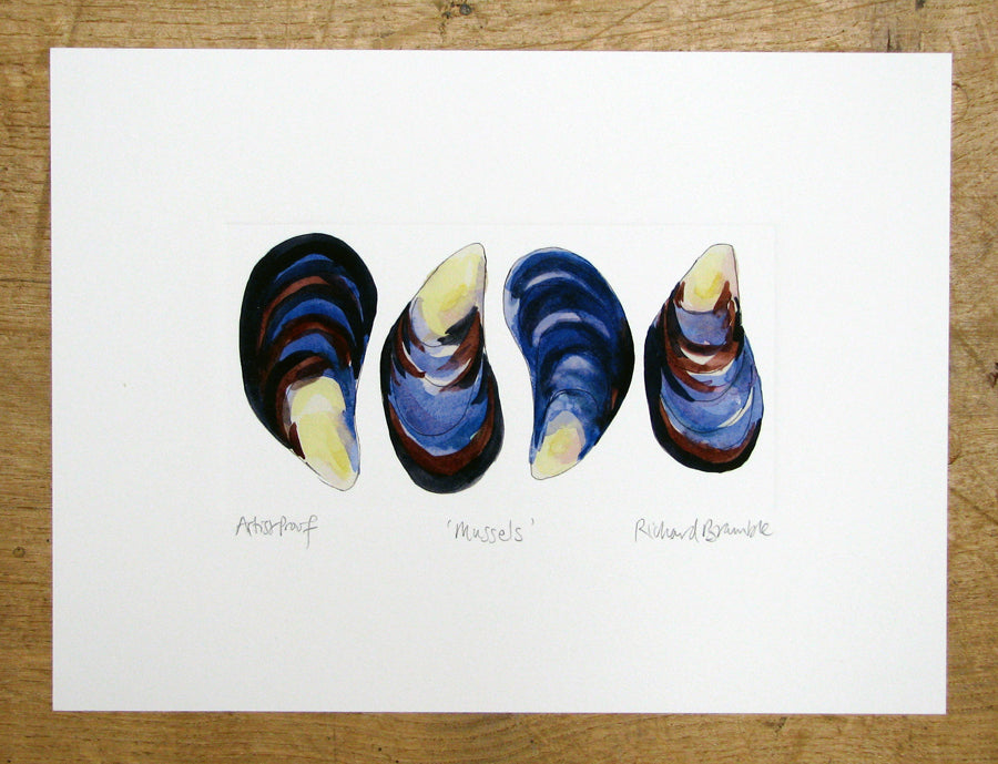 Mussels Print Richard Bramble