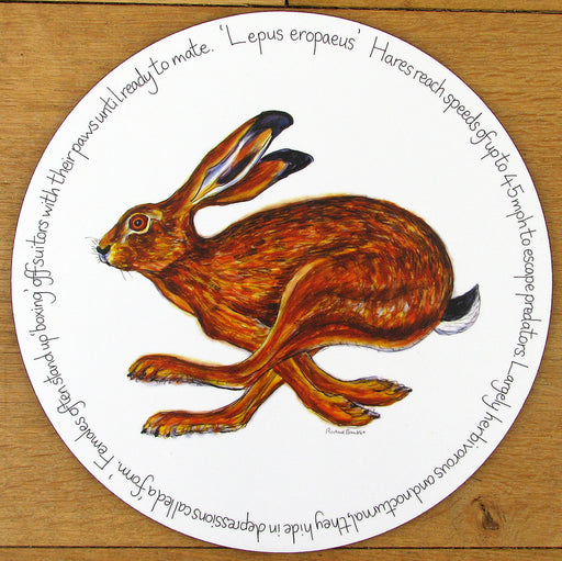 Hare Running Tablemat by Richard Bramble
