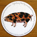 Oxford Sandy Black Pig Tablemat by Richard Bramble
