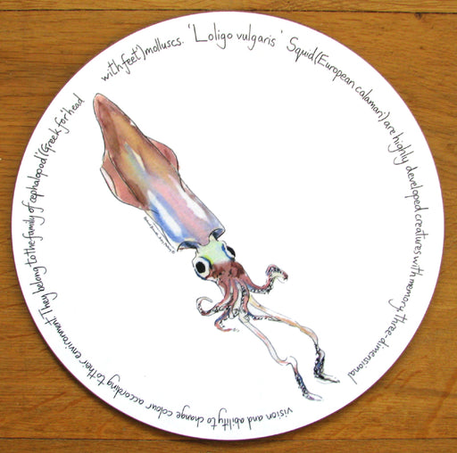 Squid Tablemat by Richard Bramble